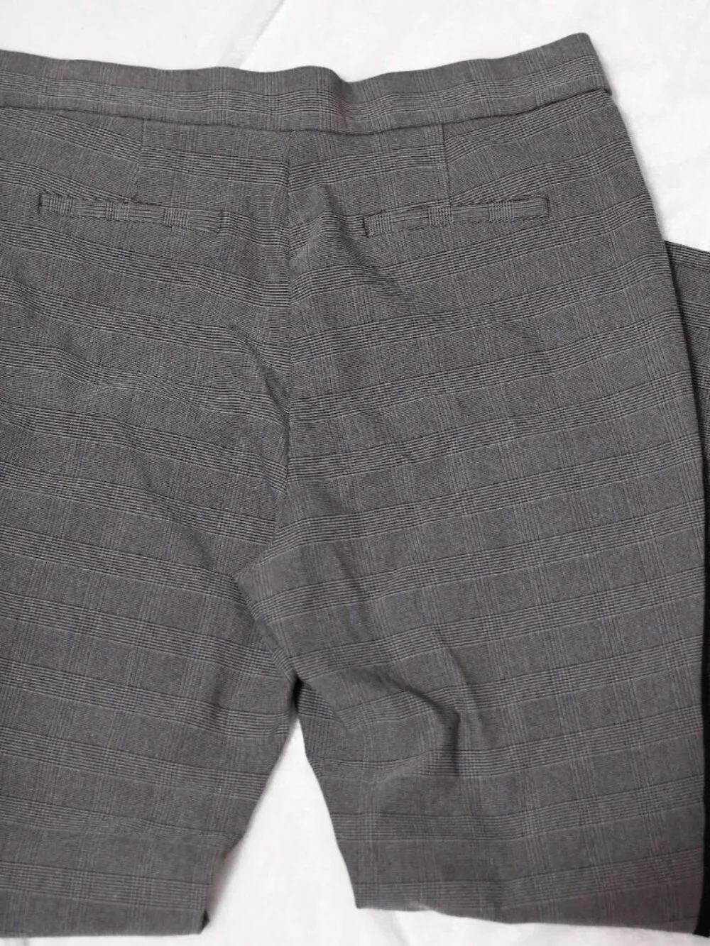 Women's black and gray plaid skinny pants by Simply Vera Vera Wang XL Stretchy